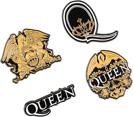 Grupo Erik Queen Set of 4 Enamel Pins - Band Merchandise, Gifts