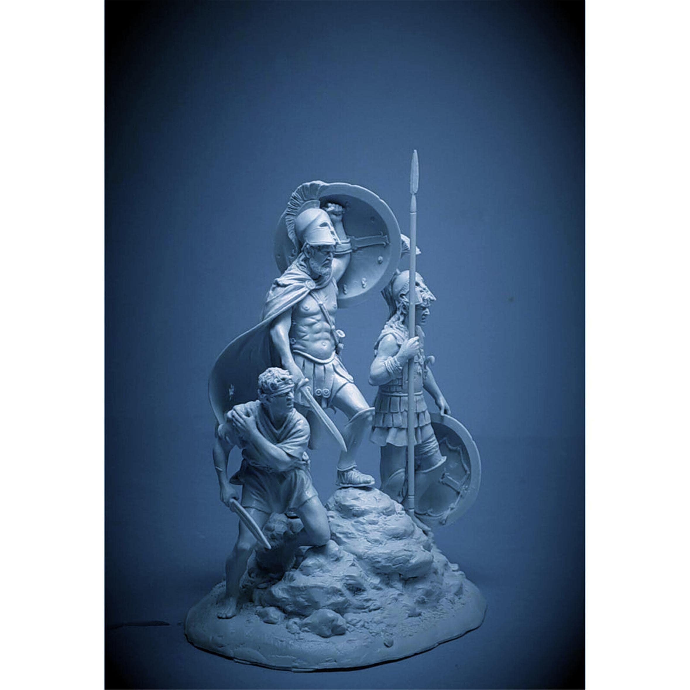 1/32 Ancient Greek Warrior Resin Figure Soldier Model, Unassembled and Unpainted Miniature Kit //Vl3-84 Goodmoel