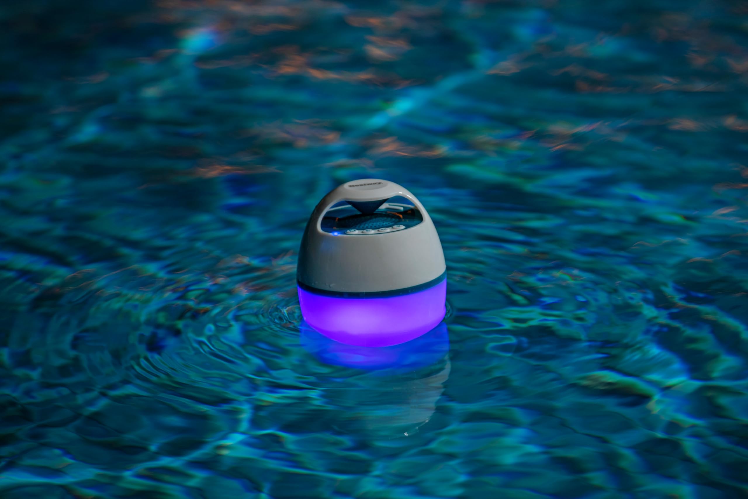 Bestway 58700-6 Cassa Bluetooth galleggiante con LED