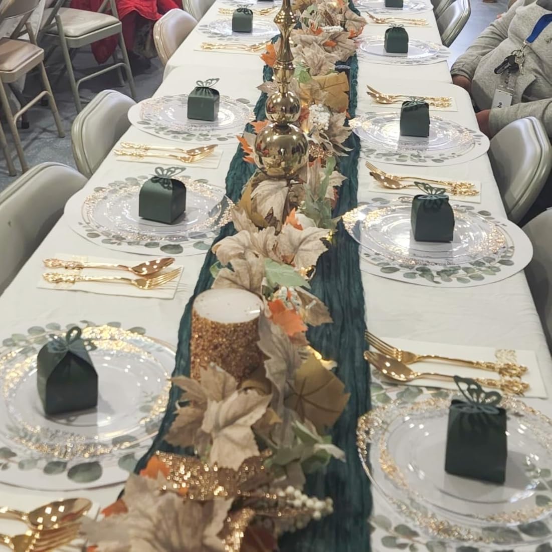 JINLYXHUI 50Pcs Candy Paper Boxes Candy Gift Boxes for Wedding Baptism Birthday Party Decorations (Butterfly, Dark Green) - Image 8