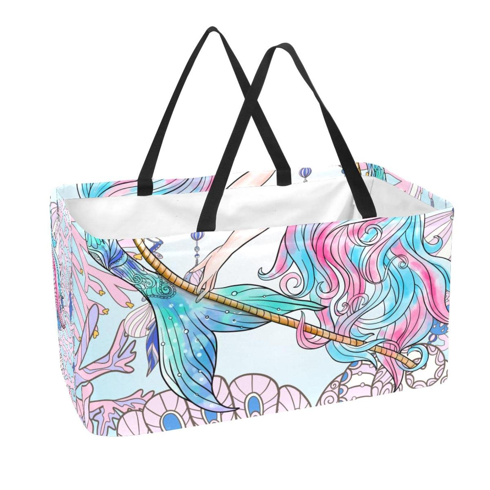 Kazulo Borsa Termica Per Pranzo Bambini A Forma Di Coda Di Sirena – Con Porta Bottiglia E Tracolla