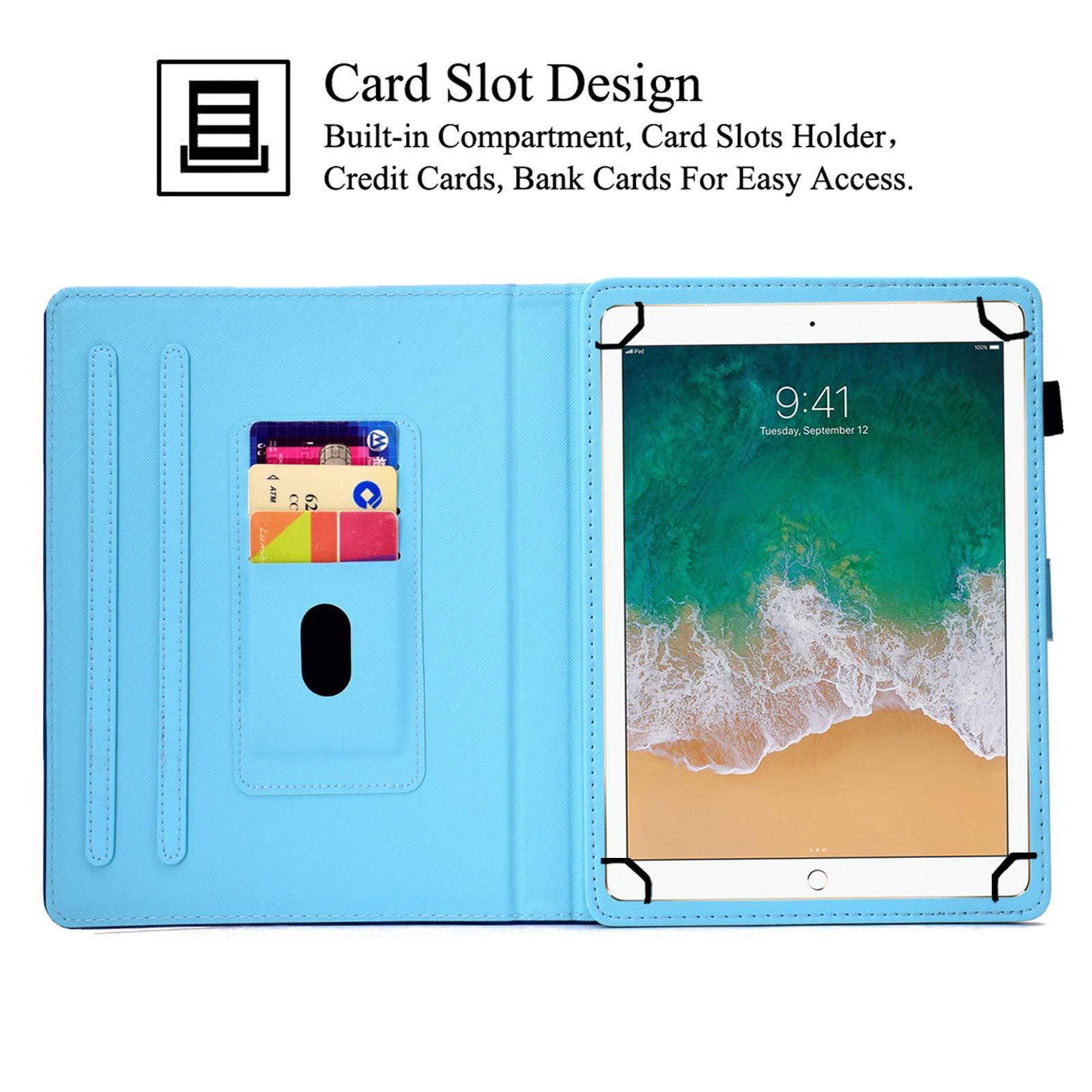 Clavier Bluetooth, Clavier Touchpad Avec étui De Protection Pour Tablette 9,7-10 Pouces, Temps