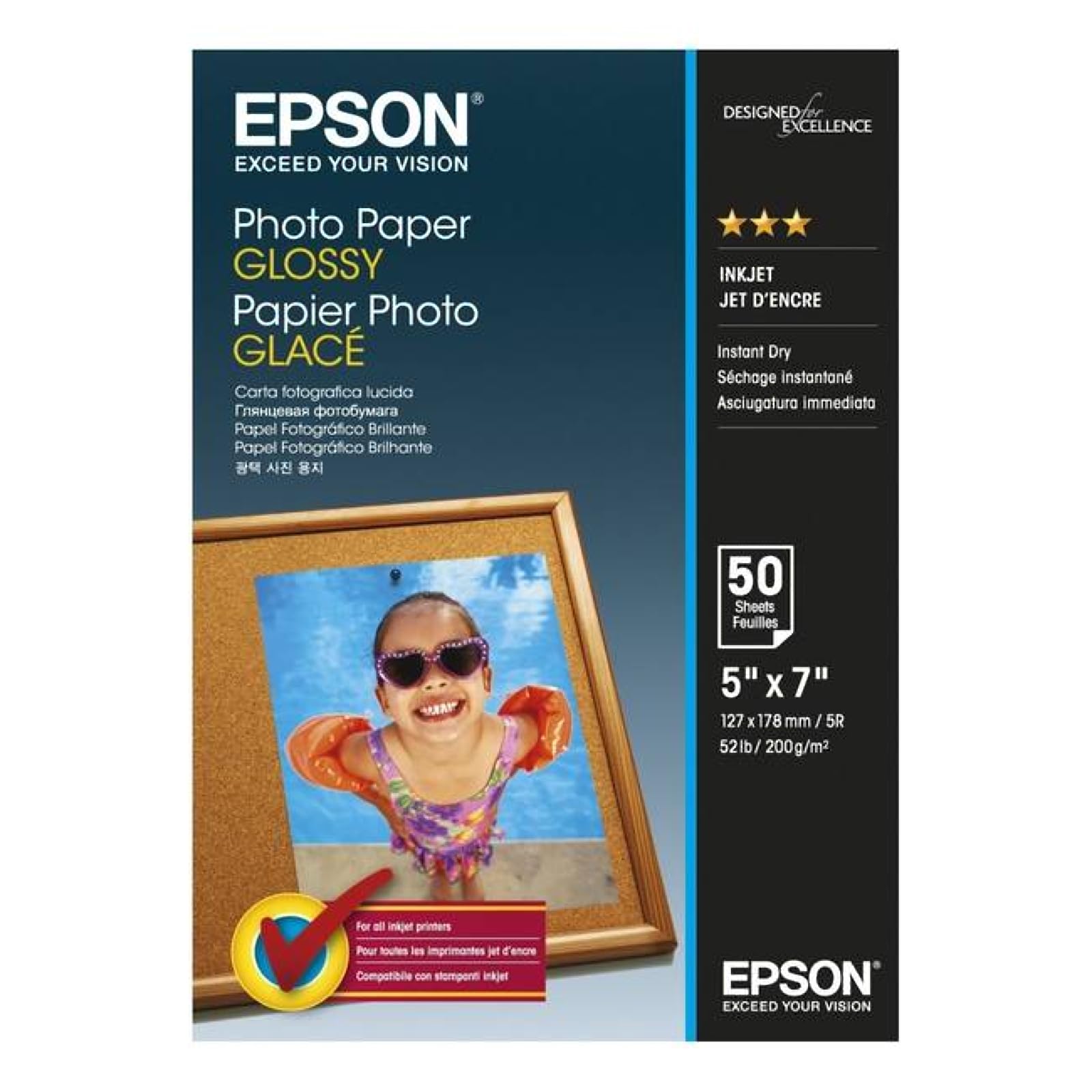 Epson C13S042545 Glossy Photo Paper 13 x 18 cm 50 13 x 18 cm Photo Paper