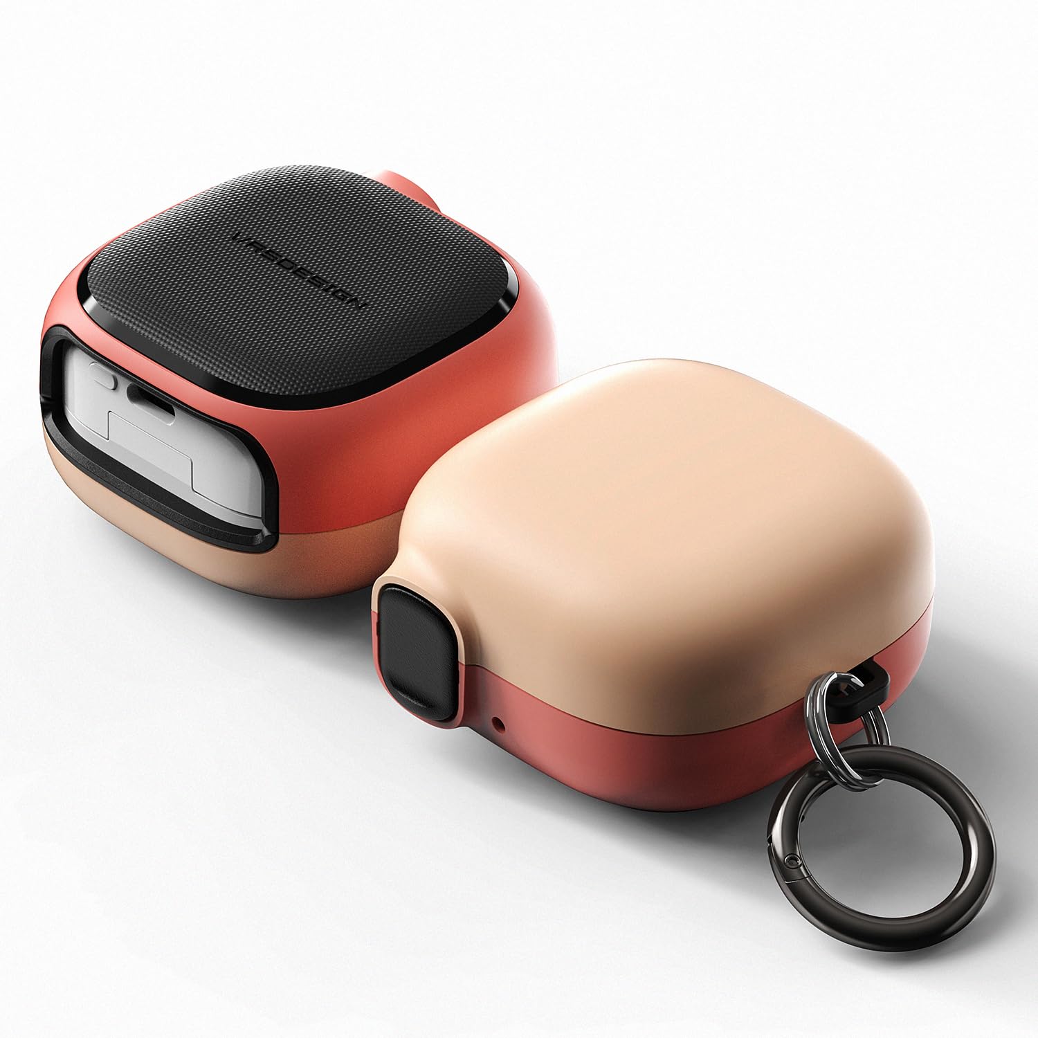 VRS DESIGN Modern Lock for Samsung Galaxy Buds 4 Pro/Buds 4 Case (2026), [Secure Safety Lock Clip] Shockproof Hard Shell Protective Cover with