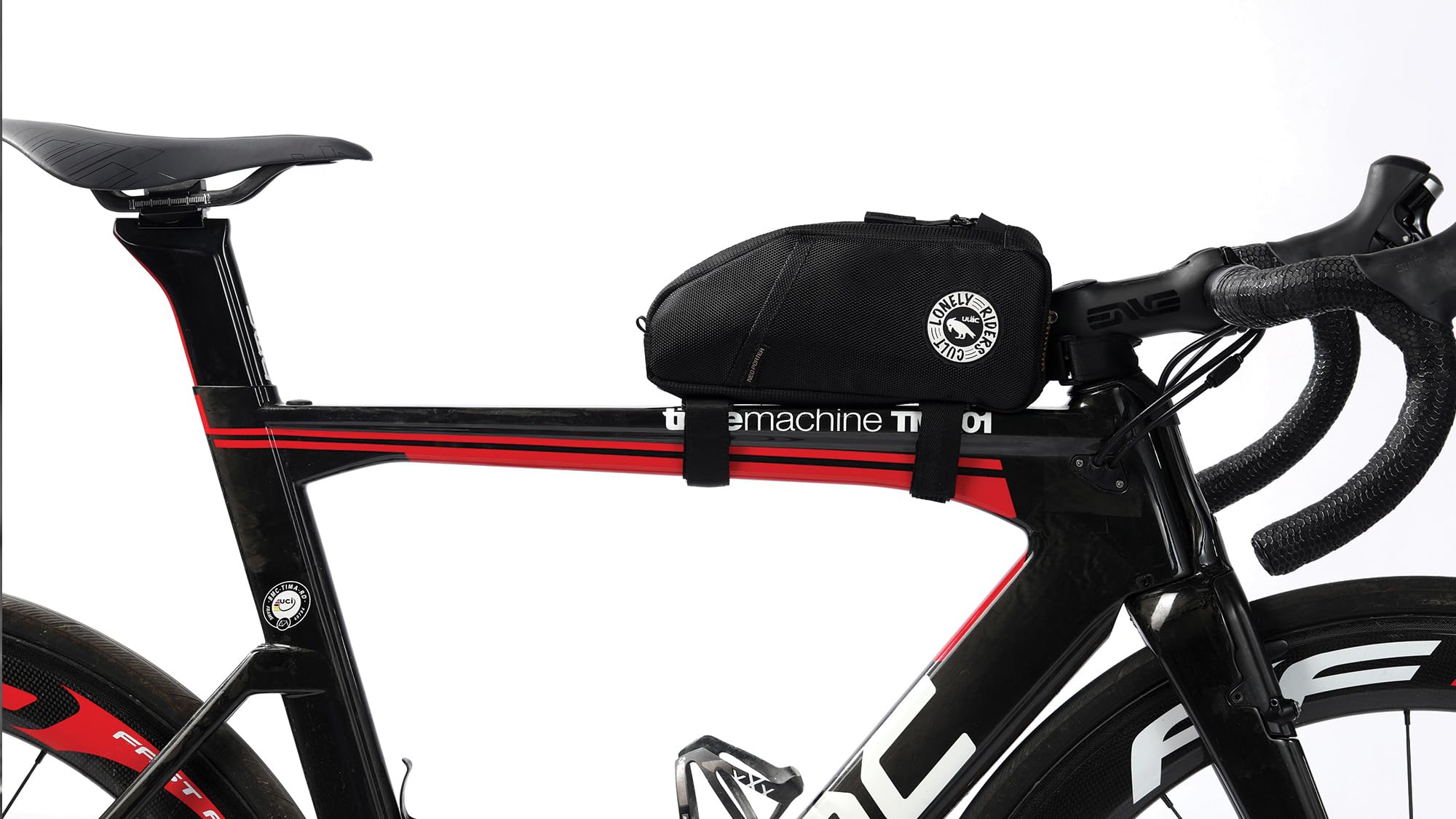 ULAC Borsa Telaio Bici Accessori - Borsa Bici Telaio Impermeabile 1,2L Portaoggetti Complementi Bici Borsa Telaio MTB Fissaggio Tubo Superiore 18x9x5,5 cm per Attrezzi Ciclismo