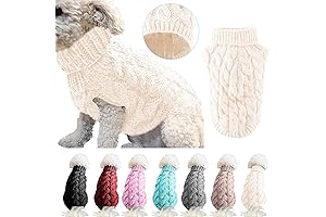 Cozy White Dog Sweater for Unparalleled Warmth