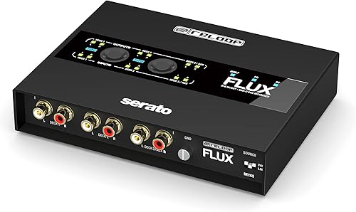 Reloop Flux 6x6 EntradaSalida USB-C DVS Interfaz flexible, robusta y apta para carretera para Serato DJ Pro con cables USB y diseño de borde
