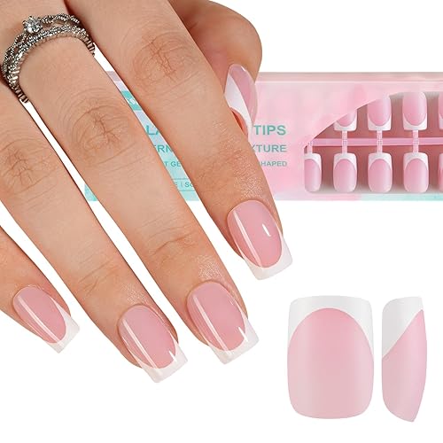 Misssix French Gel Nail Tips, 160Pcs French Tip Press on