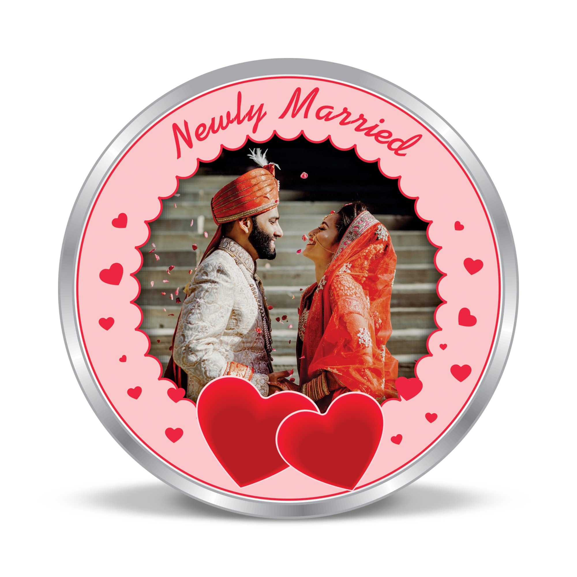 Precious Moments BIS Hallmarked Personalised Silver Coin Newly Married 20 Gram 999 Pure (B09SV2WP6R) Amazon Price History, Amazon Price Tracker