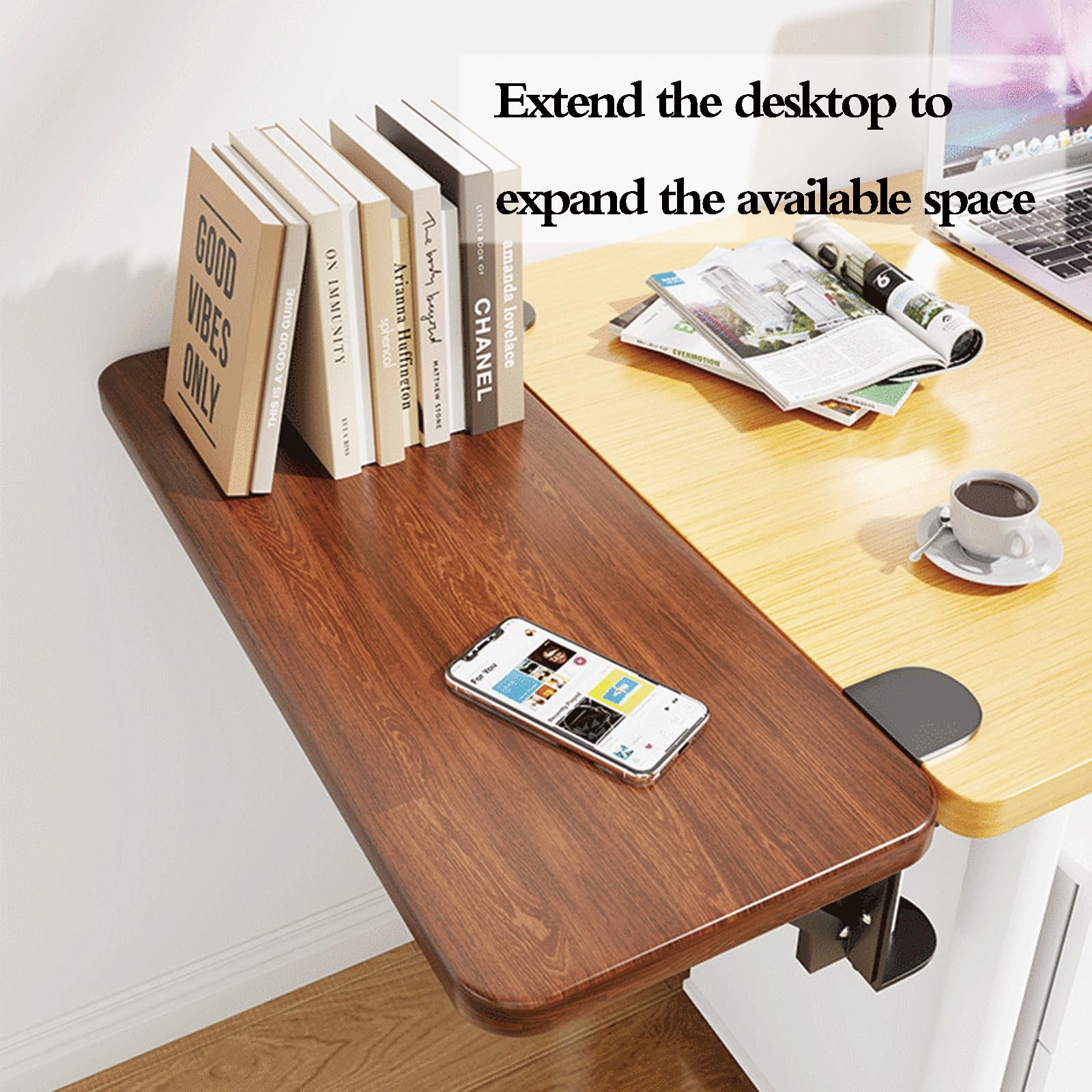 ExtensióN De Bandeja De Teclado Plegable,ExtensióN De Escritorio para Teclado,Extensor De Teclado para Escritorio,No Es Necesario Perforar FáCil InstalacióN para El Hogar Y Oficina