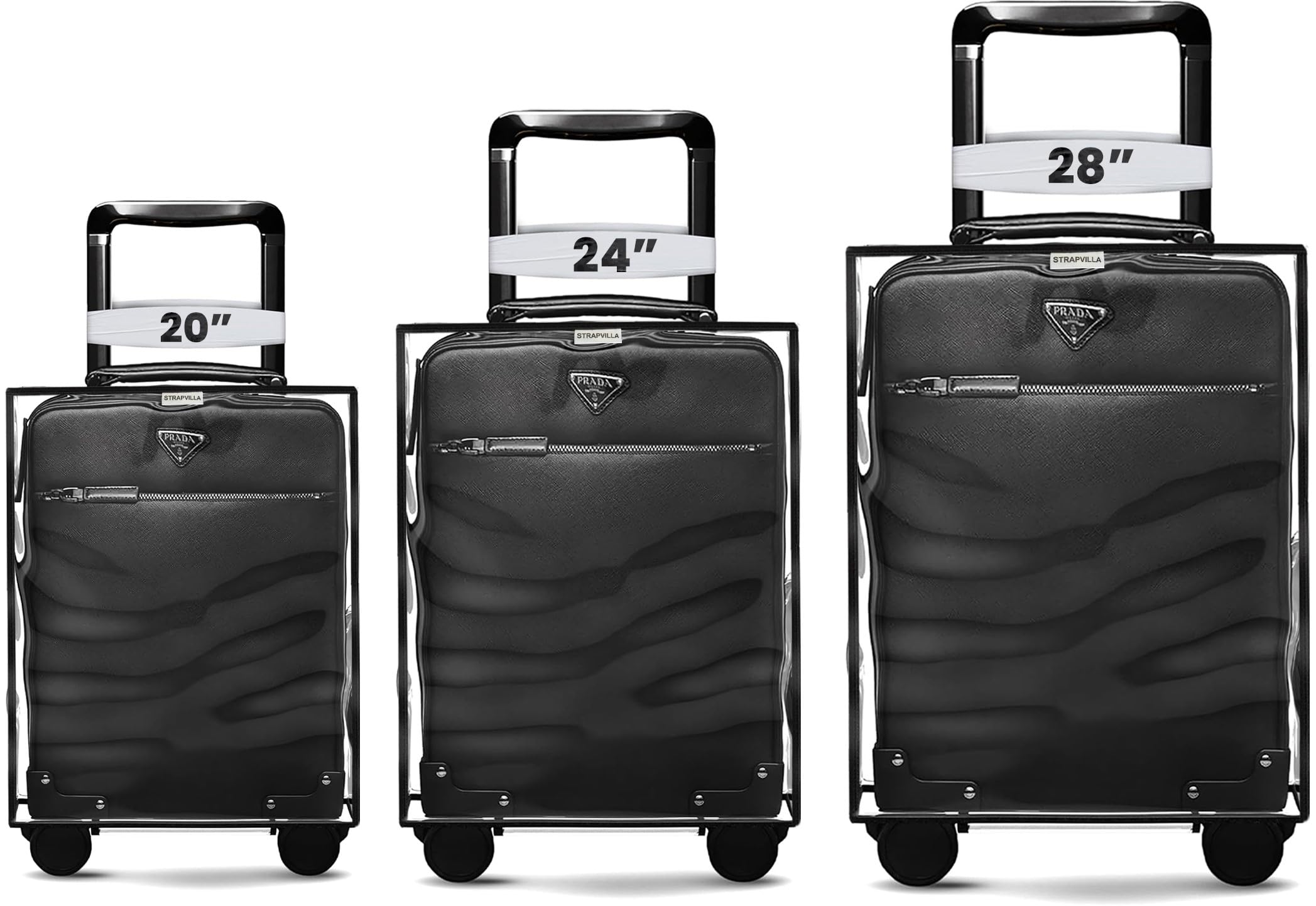 Waterproof Dust Proof Polyester Suitcase Trolley Bag Cover with Zip for Soft Luggage (Pack of 3) 20 Inch, 24 Inch, 28 Inch-image-15