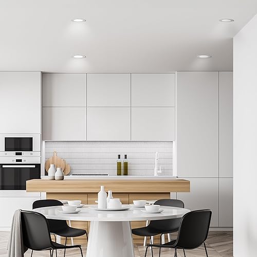 Miniatura 8 de Feit Electric Luz empotrable inteligente de 4 pulgadas, caja Jbox, cambio de color y sintonizable, luz descendente LED WiFi de 2.4 GHz, base E26,