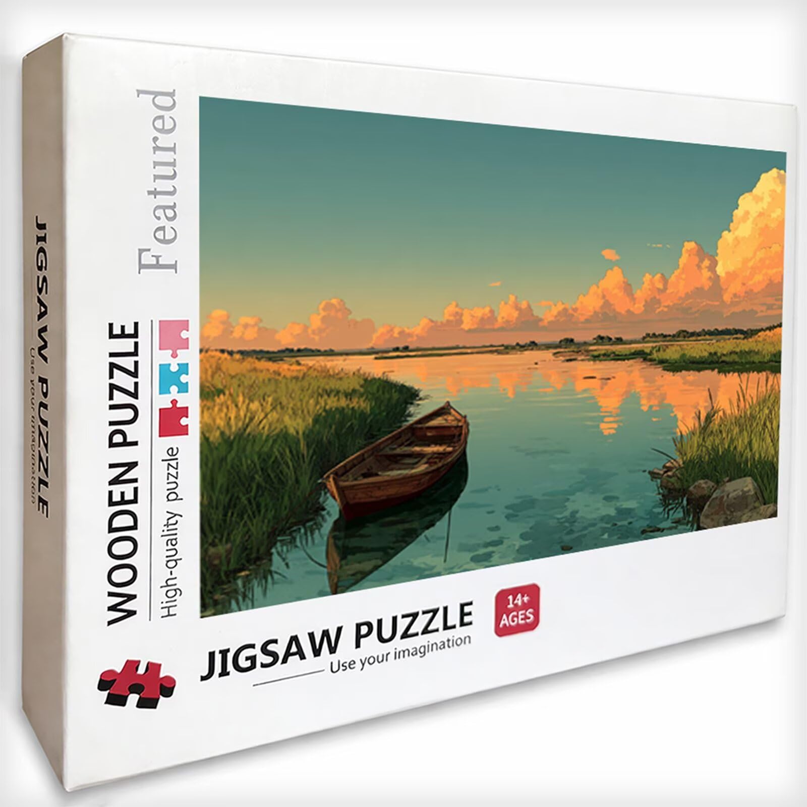 Barca Puzzle 6000 Pezzi Adulti, Paesaggio Puzzle Legno con Scatola 179x105cm, Idea Regalo Uomo e Donna, Divertimento Per Adulti, per Gioco Familiar, Giochi di Sfida, Squisita confezione Regalo, Q-5072