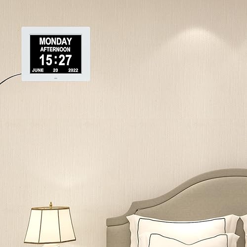 Miniatura 8 de Recordatorio de medicamentos Calendario digital Demencia Día Fecha Hora de la semana Reloj para personas mayores con problemas de visión Reloj de