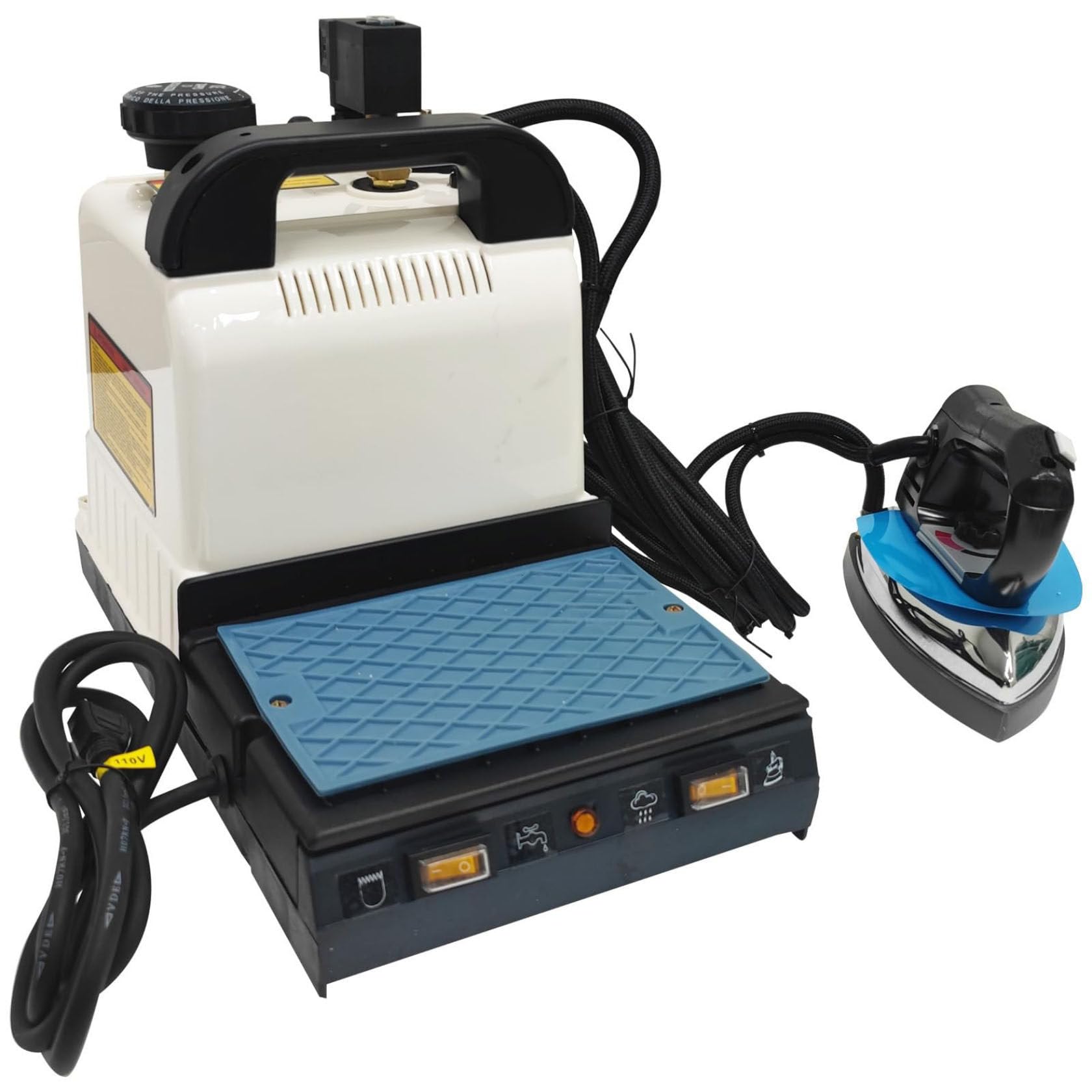 HUMNZR 1600windustrial Steam Ironing Station, 900welectric Steam Iron Temperatureadjustable With 2l Large-Capacity Water Bottle Powerful Clothing Steamer For Ironing ﻿
