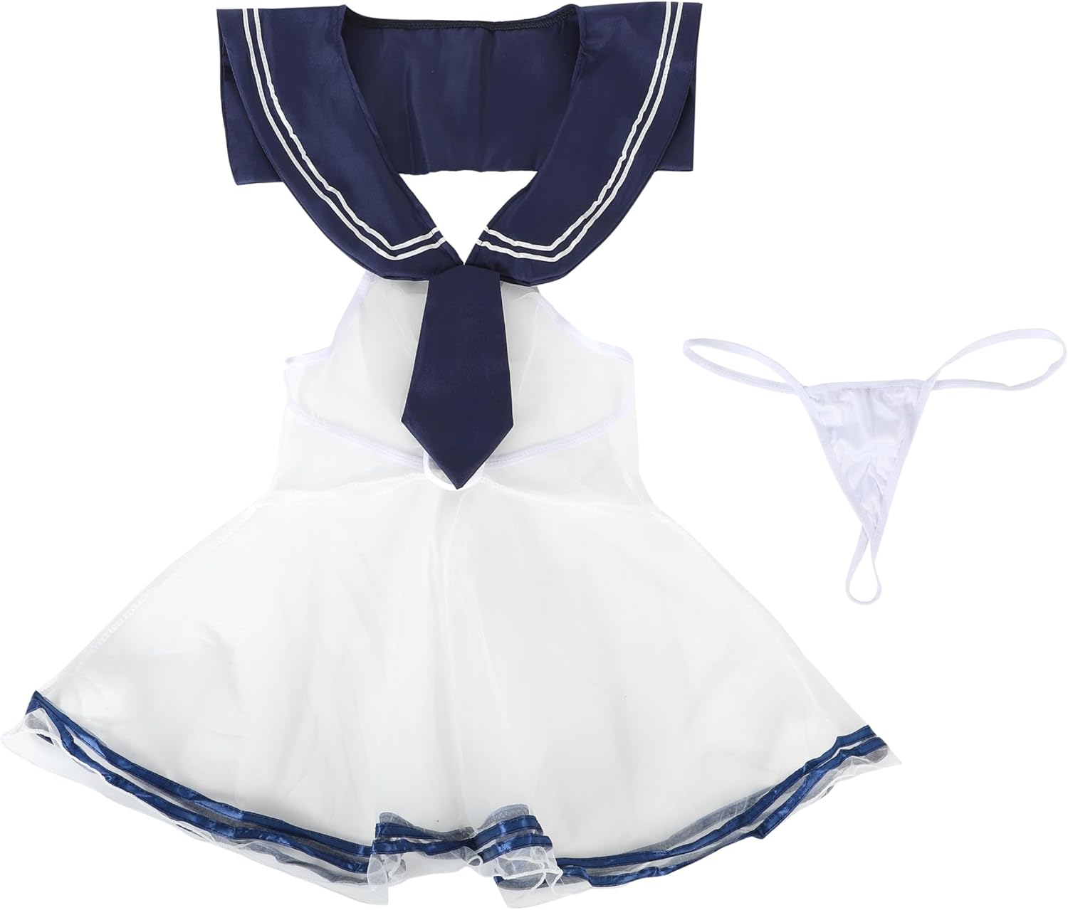 ヤクルトレディース盗撮 TOKYO GOODS MARKET] 【ぴゅありぼん】 セーラー服風 シースルー ワンピース コスチューム (XL) - 日本のAmazon購入 -  Doorzo