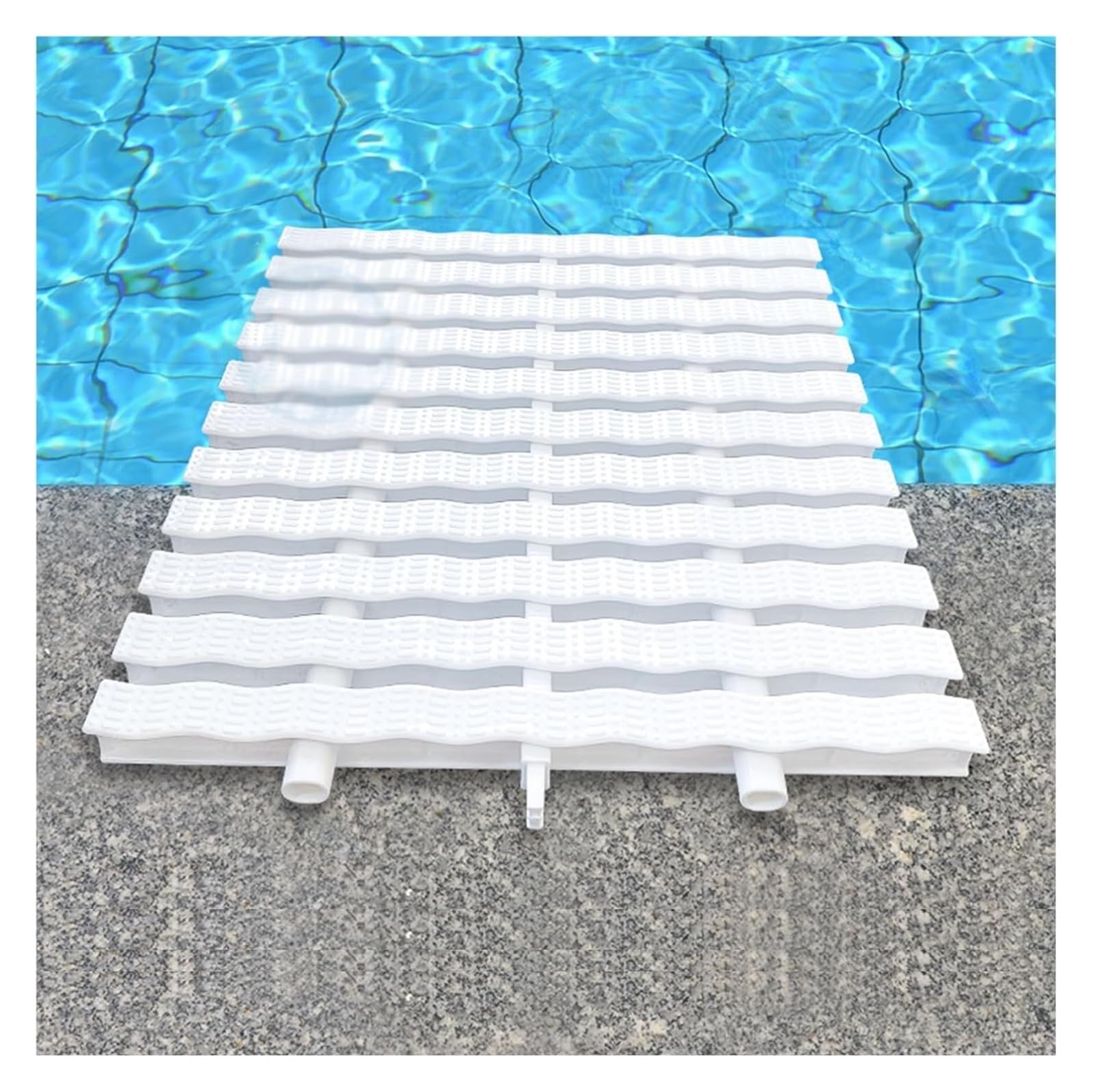 LWJSOCP Swimming Pool Grates,Swimming Pool Grating Drainage Grate Gutter Grille - 3 Interface Drainage for Driveways, Patios & Decks - Set of 6 (30x100cm) for Efficient Water Management
