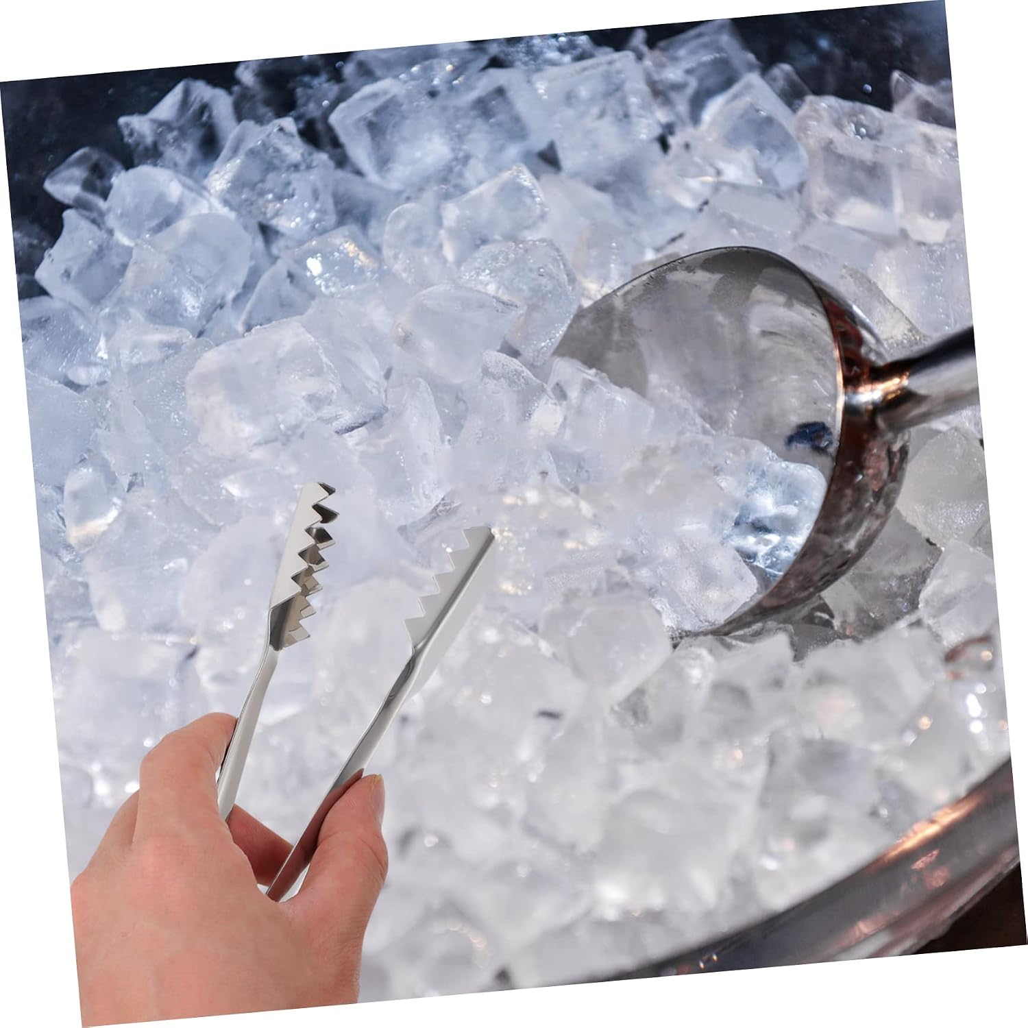 2Pcs Ice Cube Clips Sugar Cube Tongs for Serving Food for Tea Parties Bars and Daily Use Easy to Clean Design