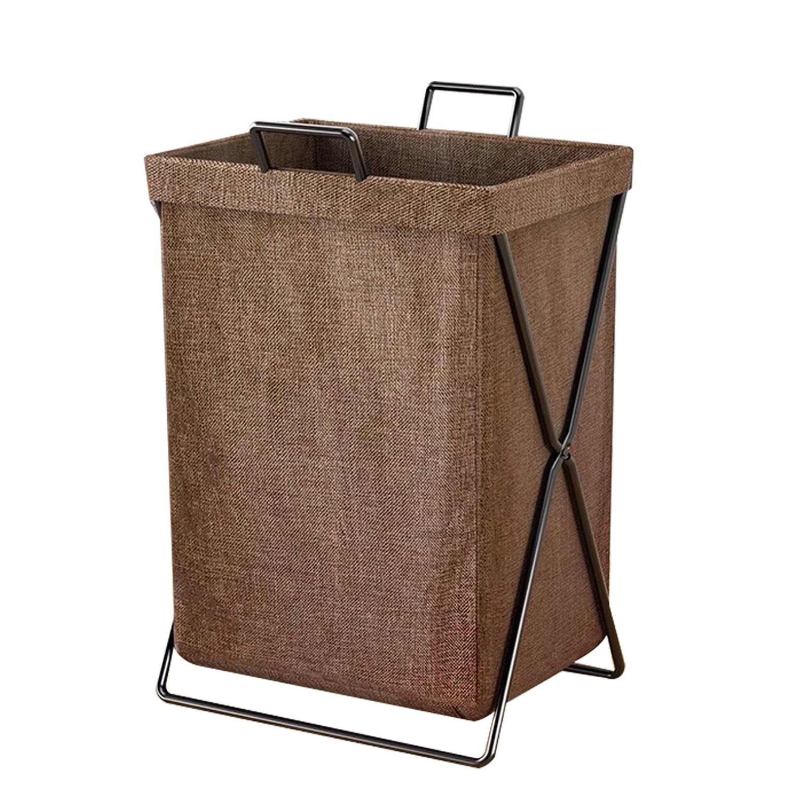 Folding dirty laundry basket, Freestanding Foldable Laundry Basket Multicolor(Brown)