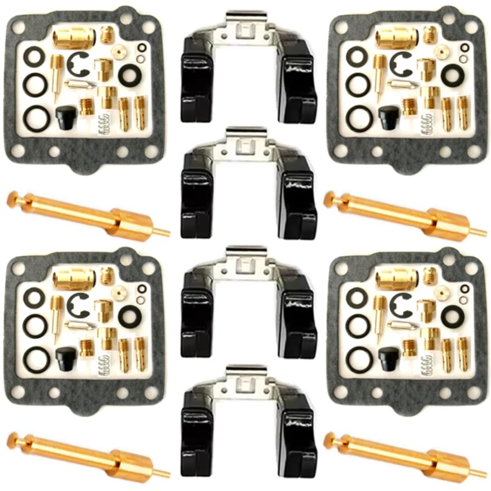 Kit Carburador Repuesto Kit De Reparación De Carburador De Motocicleta Compatible Con Suzuki Para GS750E 1980-1982 Para GS750T 1982-1983 Diafragma Del Émbolo Del Flotador Combustible(B Style)