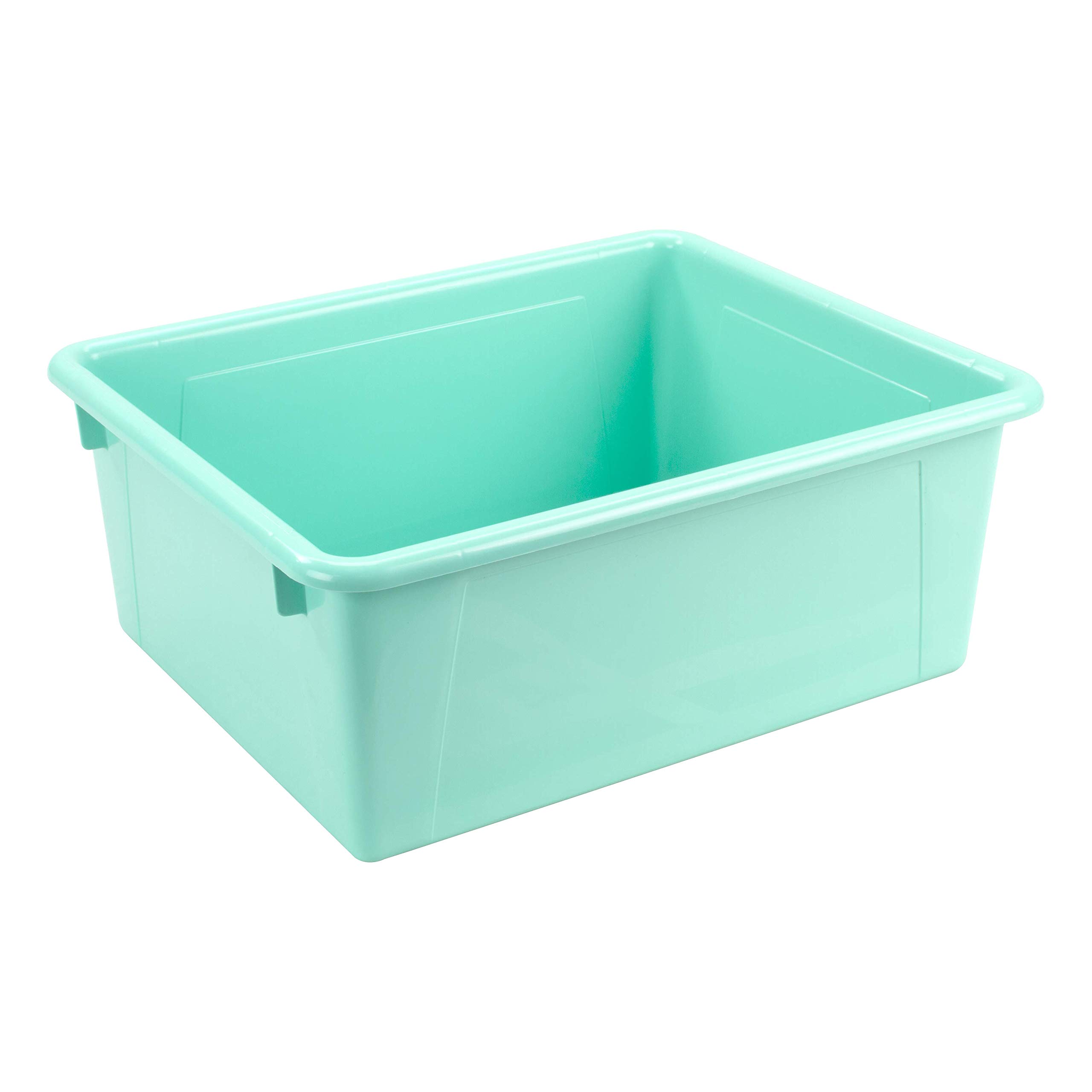 Storex Vassoio profondo formato lettera, organizer per classe, ufficio e casa, color foglia di tè, confezione da 5 (62529A05C)
