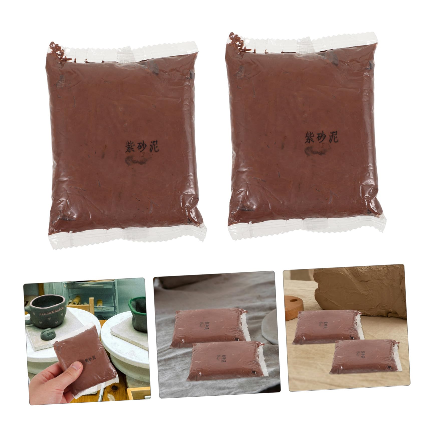 TEHAUX 4sacs Kit De Pâte à Modeler De Pâte Polymère Colorée pour Créations Artisanales pour Sculptures Et Charms par Amusement Créatif Famille