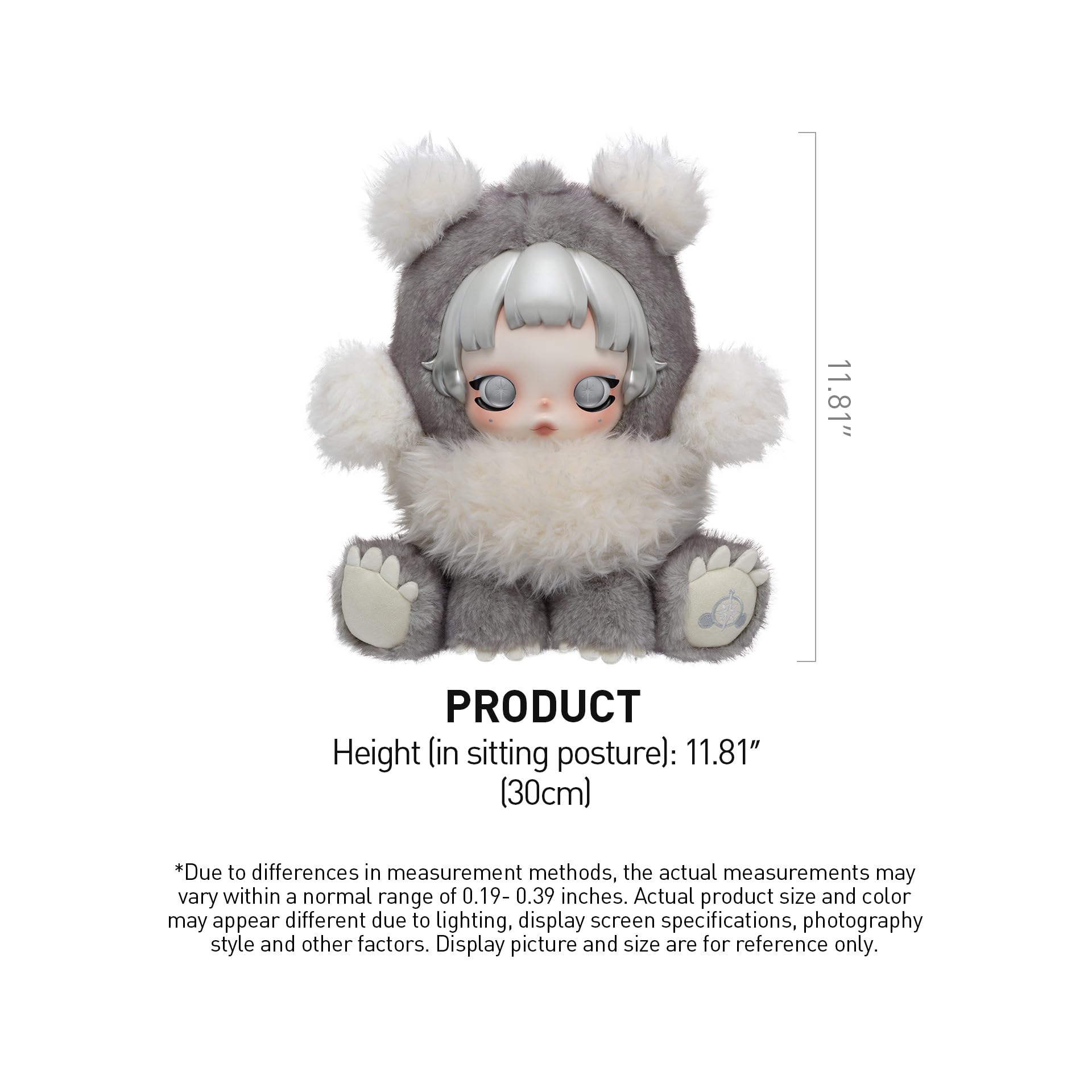 Amazon.com: POP MART θ SKULLPANDA Punk Panda Plush Doll
