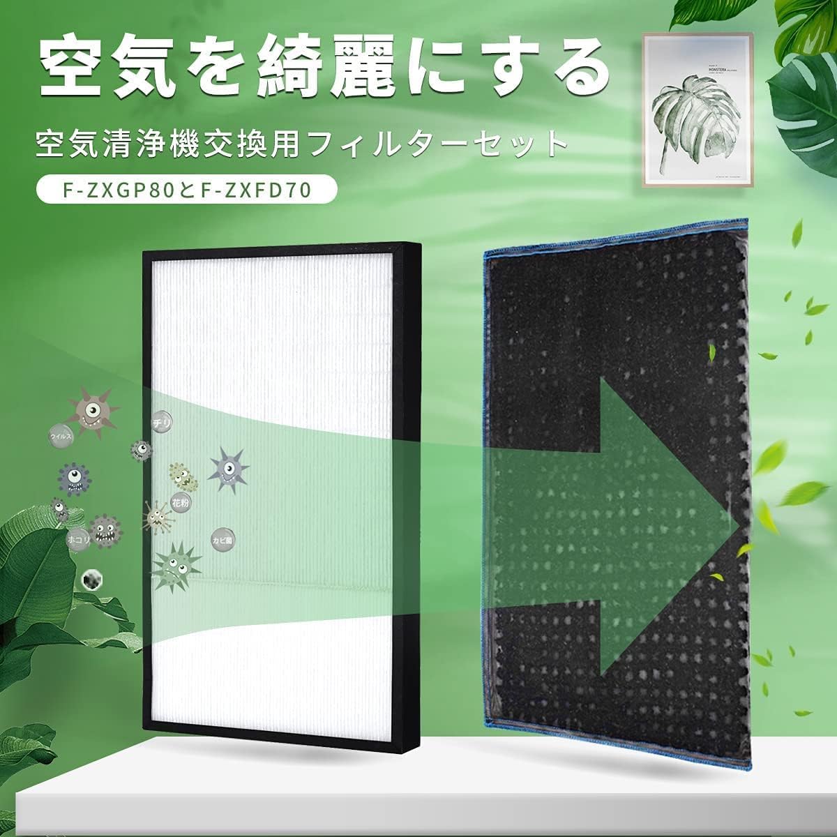 Amazon.co.jp: Seisinnco パナソニック 空気清浄機 フィルター