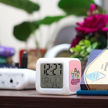 Amazon.co.jp: パワーパフガールズ 目覚まし時計 デジタル置き時計