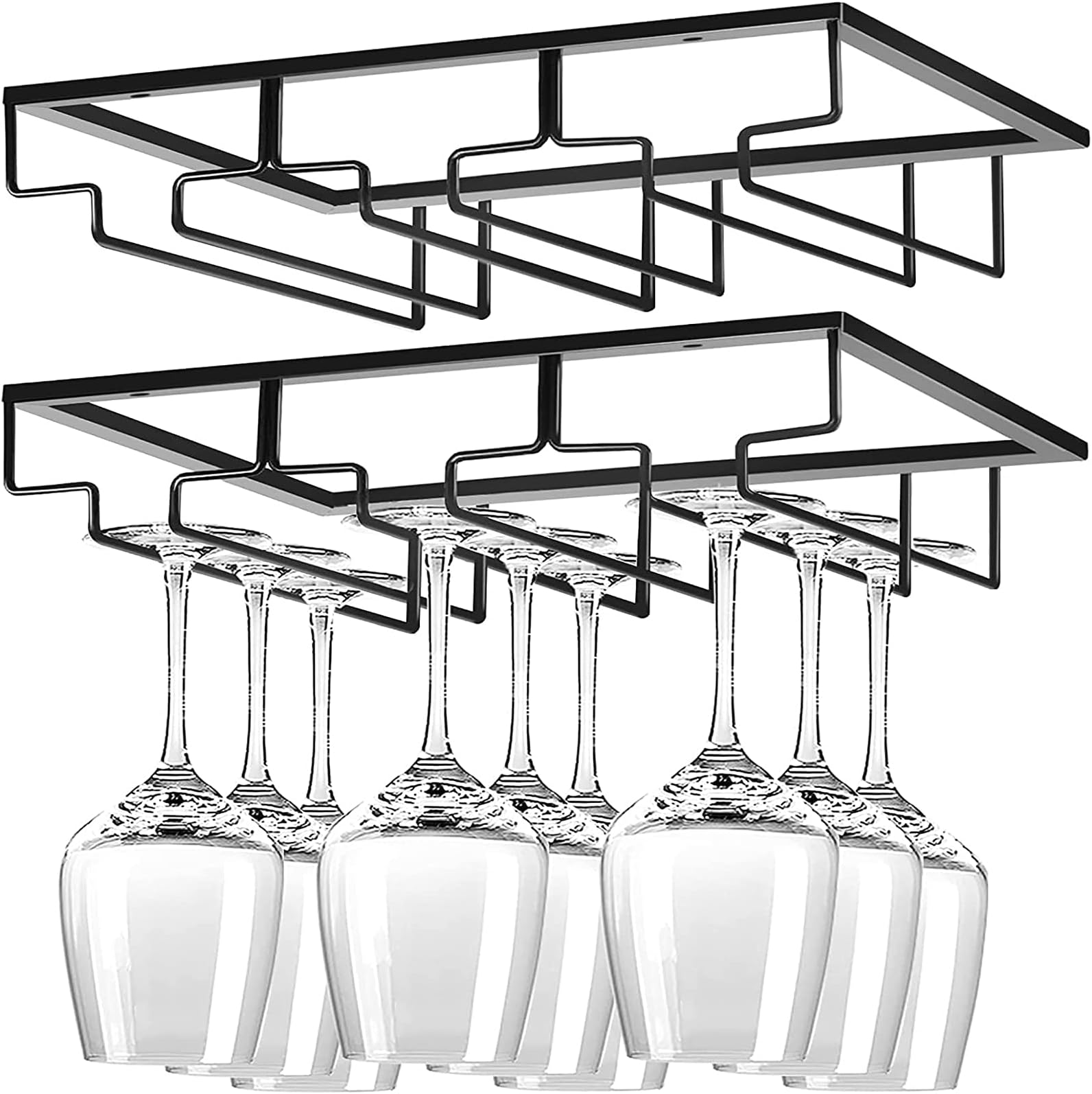 FOMANSH Wine Glass Rack Under Stemware Wine Glass Holder