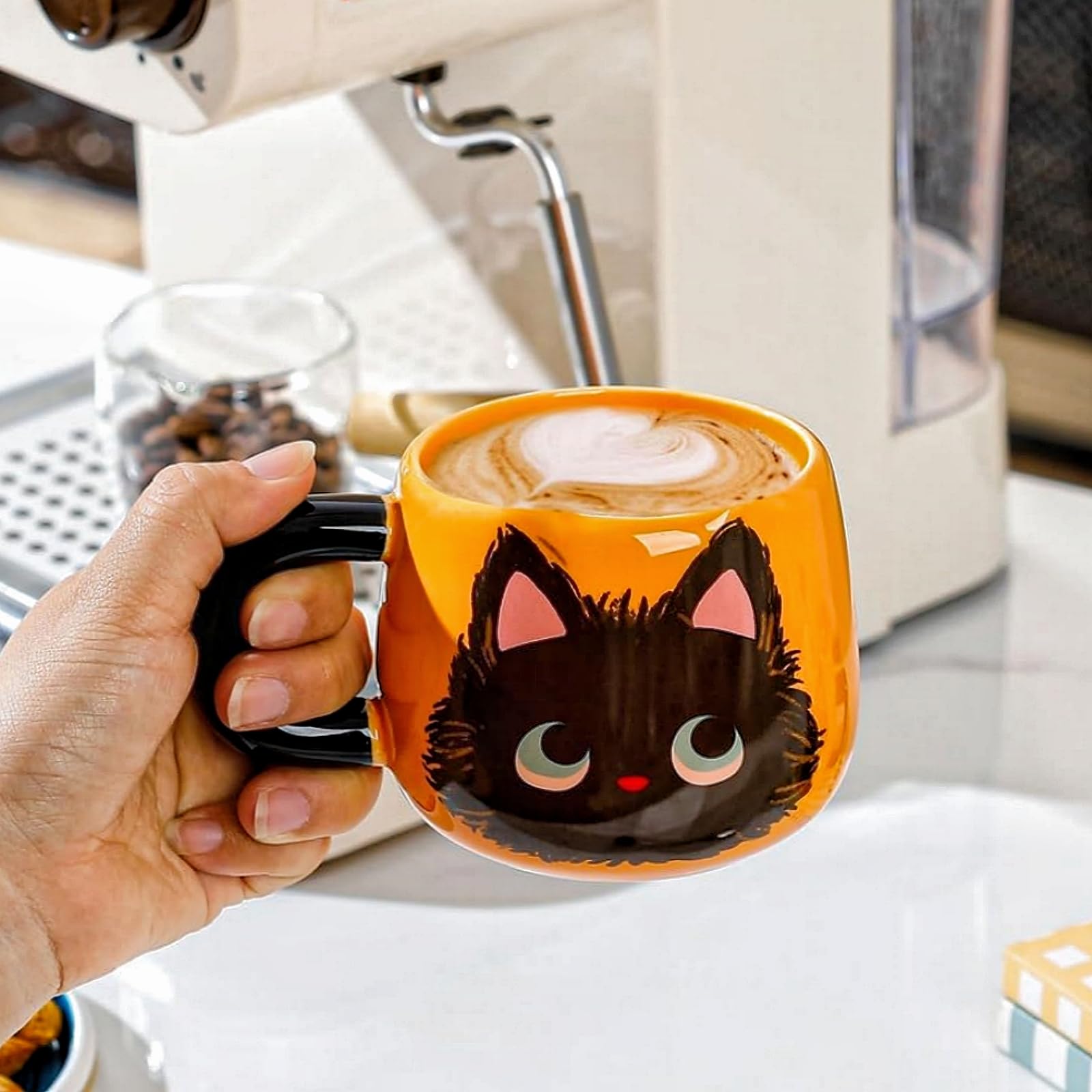 猫 コーヒーカップ インテリアライト Lisa Larson｜個性豊かな猫たちが描かれた マグカップ スケッチねこ