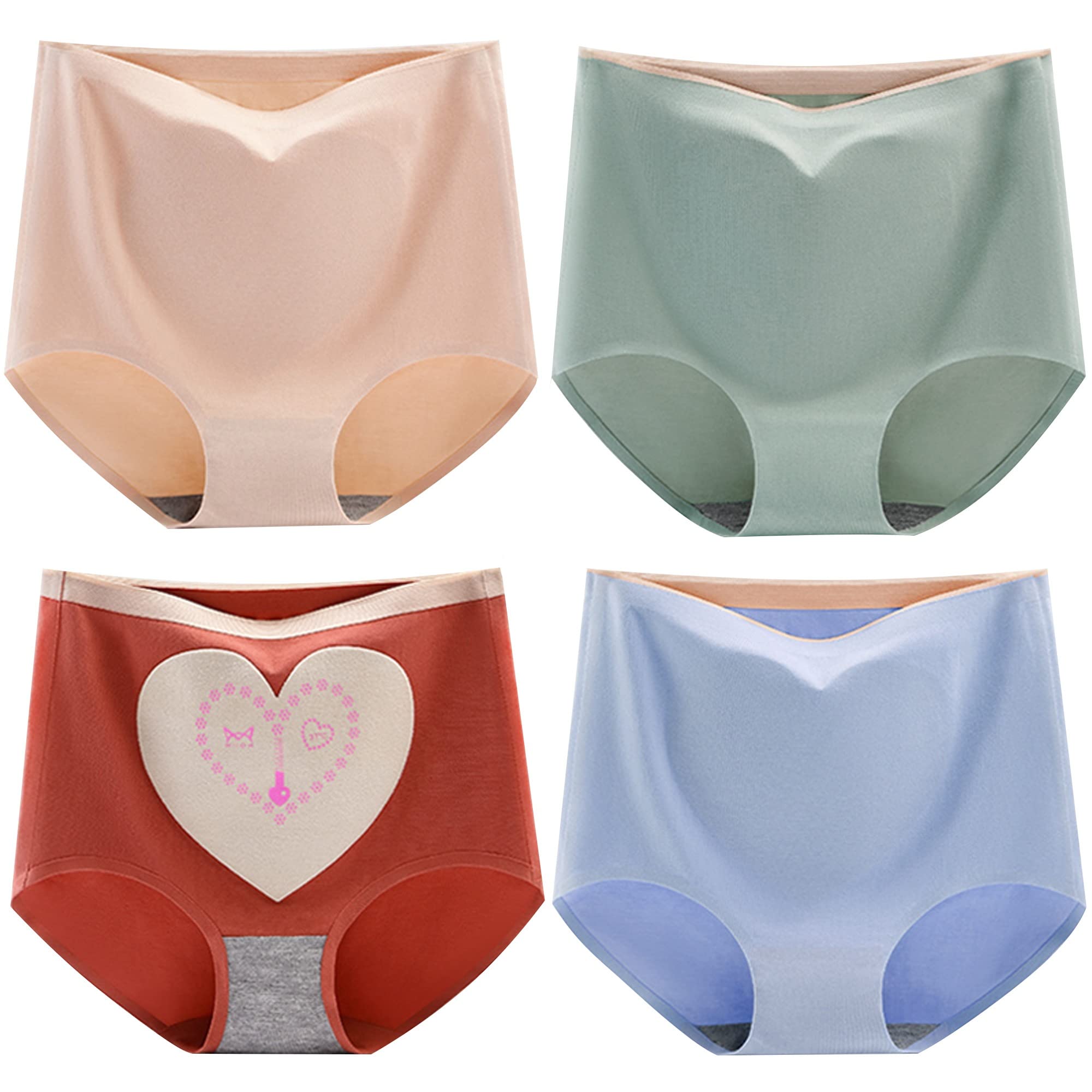 Culotte menstruelle coton taille haute WENJUN anti-fuite XXL