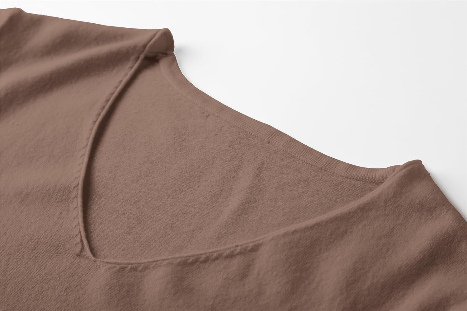 DAIMIDY Women's Short Sleeve V Neck Sweaters Casual Summer Sweater Lightweight Knit Pullover Tops - Image 6