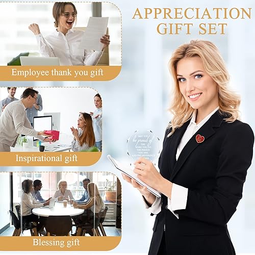 Miniatura 6 de 6 piezas de regalos de agradecimiento, regalos para compañeros de trabajo, letrero acrílico, letrero de agradecimiento, placa de premio,