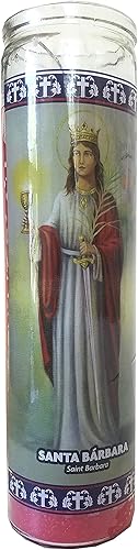 Staci19 Santa Bárbara (Santa Bárbara) Vela Devocional Roja