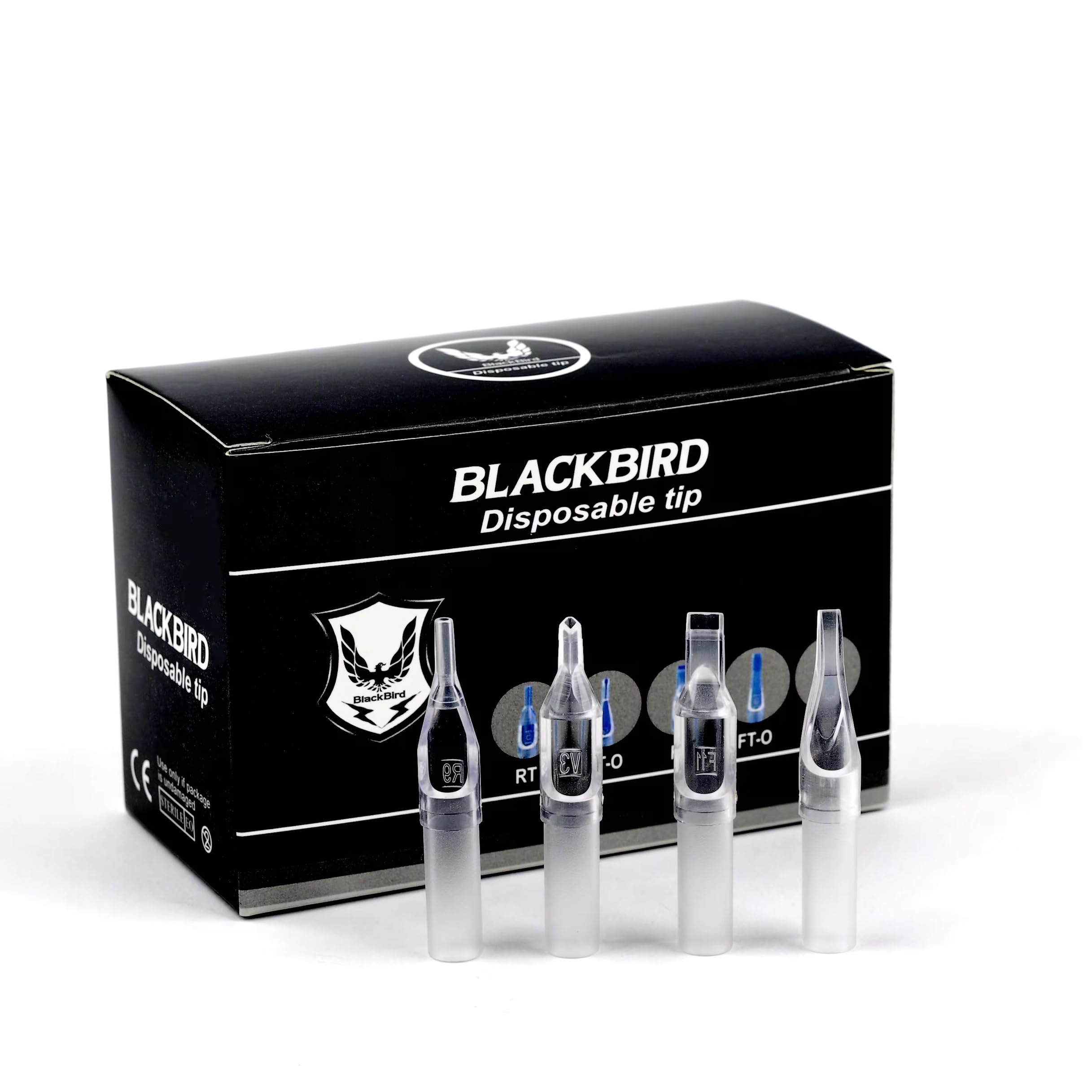 BlackBird Disposable Tattoo Round Tips for Tattoo Needle, Clear, Single-Use (9RT)-image-35