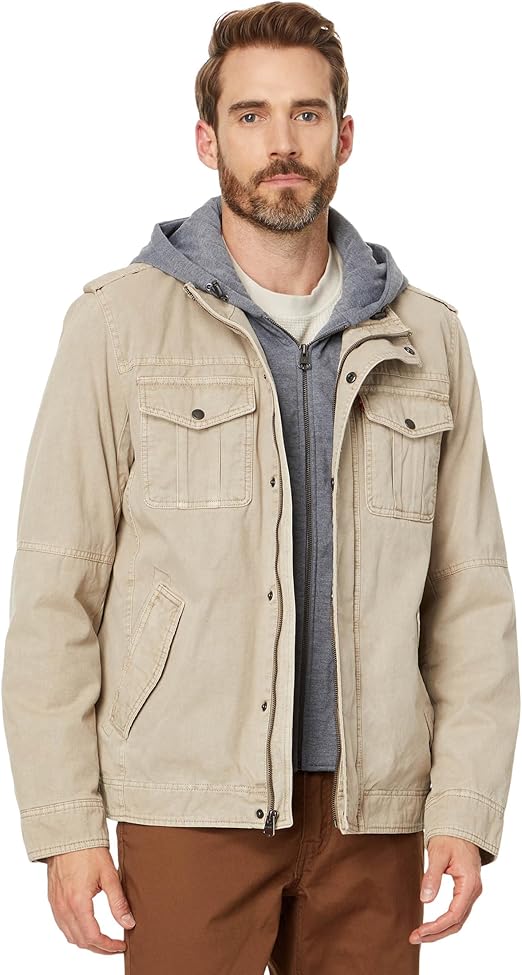 Jaqueta militar Levi’swashed Cotton Two Pocket Military Jacket W. Jersey Bib Levi’smasculino