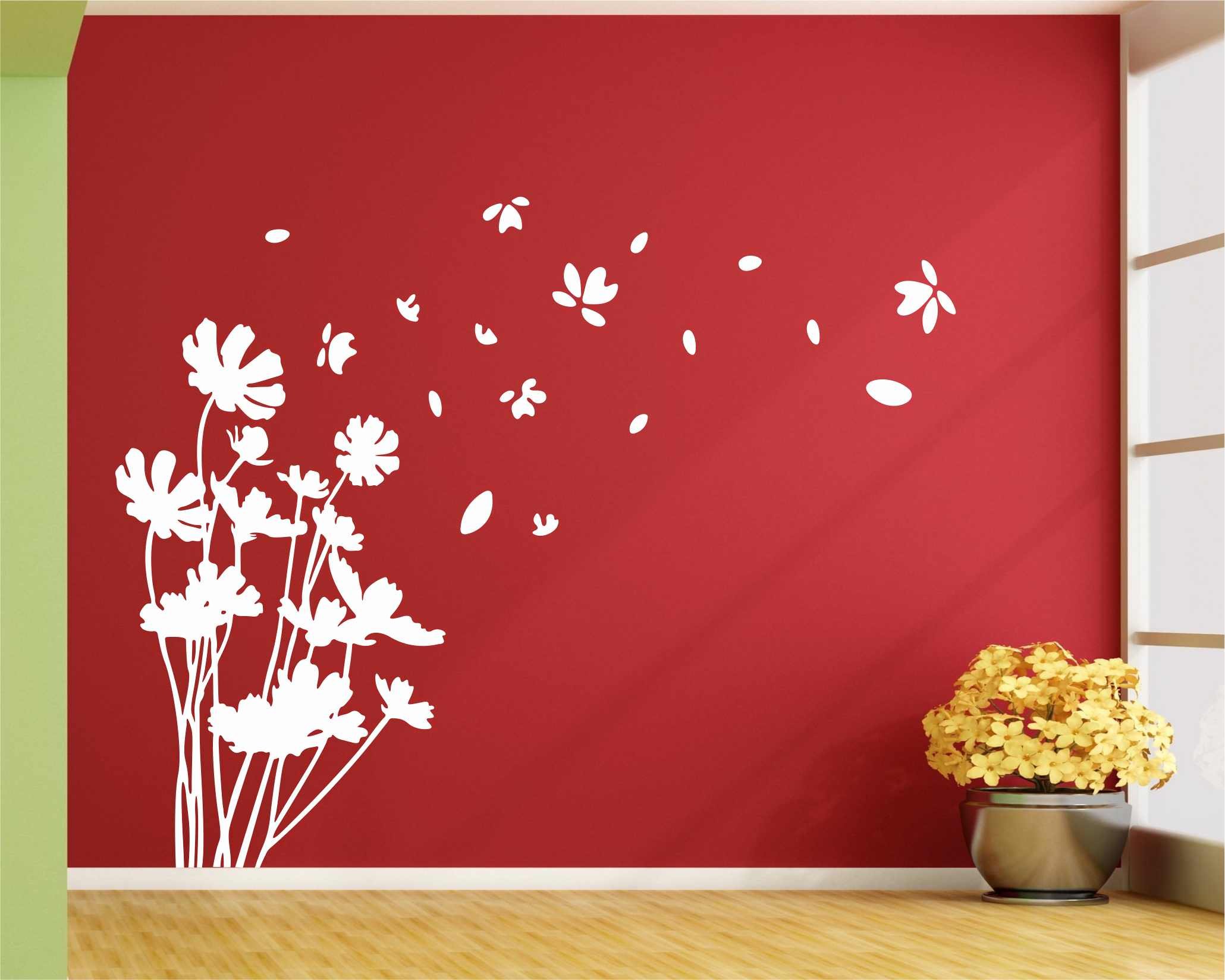 Heaven Decors Vinyl PVC Flowers Nature Wall Sticker, 23.22 x 0.39 x 31.1 Inches, White (B07F1PHCWY) Amazon Price History, Amazon Price Tracker