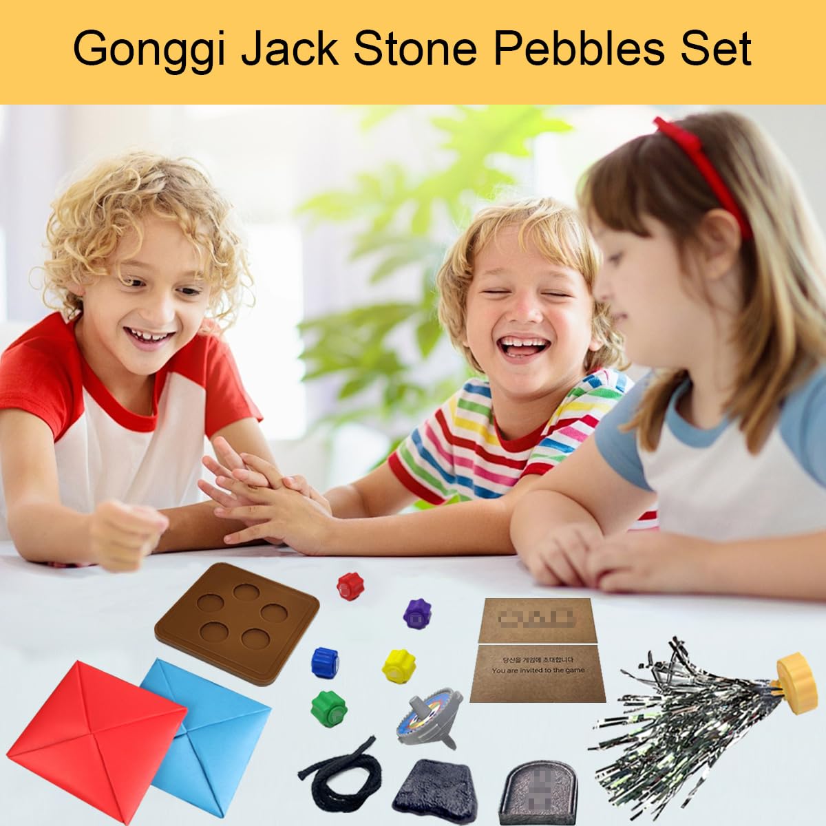 Set Gonggi Coreano - 2 Confezioni Con Ciottoli E Jack - Gioco Tradizionale Per Bambini E Adulti