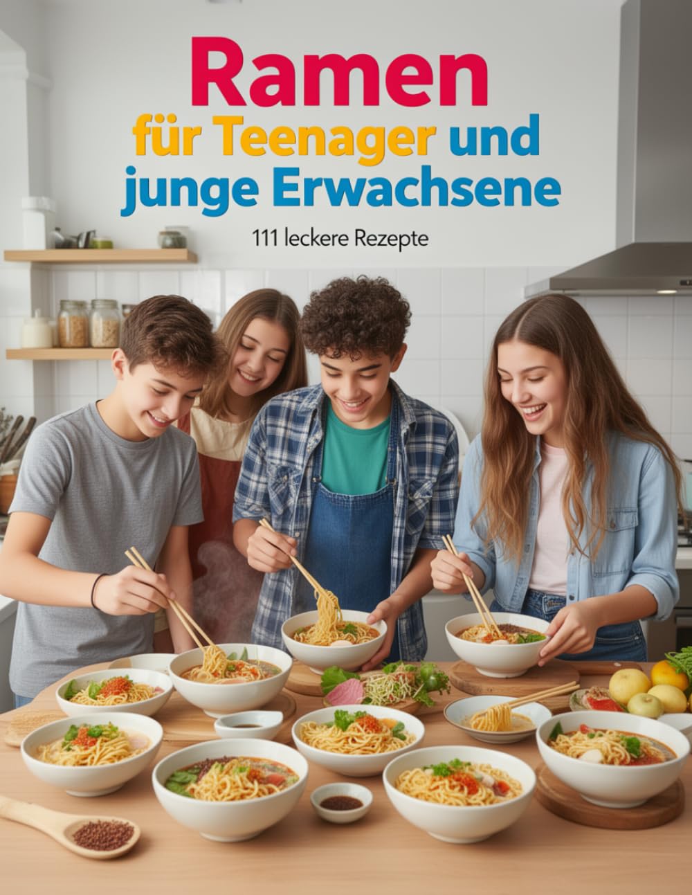 Ramen für Teenager und junge Erwachsene - 111 leckere Rezepte: Authentische japanische Nudelsuppen einfach zuhause zubereiten (Fleisch, Fisch, ... & Backen für Teenanger und junge Erwachsene)