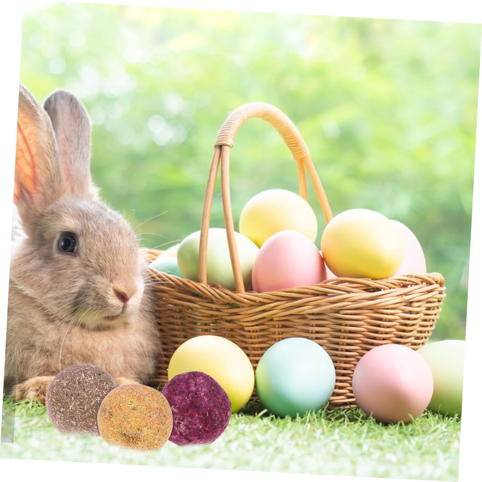 36 Pezzi Giocattoli da Masticare Naturali per Conigli da Palline Molar e Snack per Animali per Intrattenimento e con Selezionate e Asciugatura Naturale