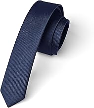 Enlision Skinny Tie 4cm Solid Color Slim Ties for Men Wedding Classic Formal Business Necktie (1.58") - Multiple Color