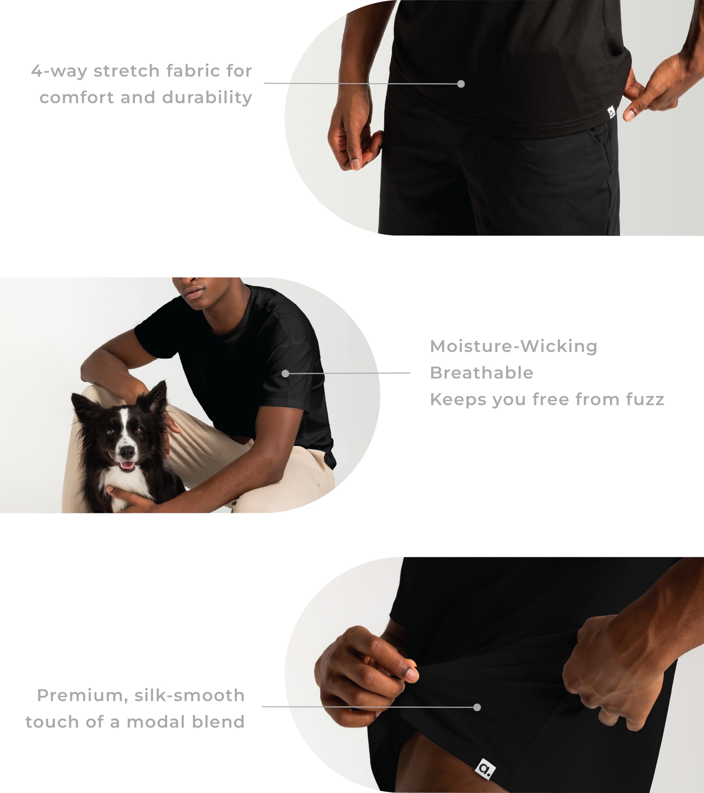 T-Shirt Basica a Manica Corta con Girocollo per Uomo, T-Shirt Essenziale in Cotone a vestibilità Comoda per Corsa, Palestra, Allenamenti, e Relax