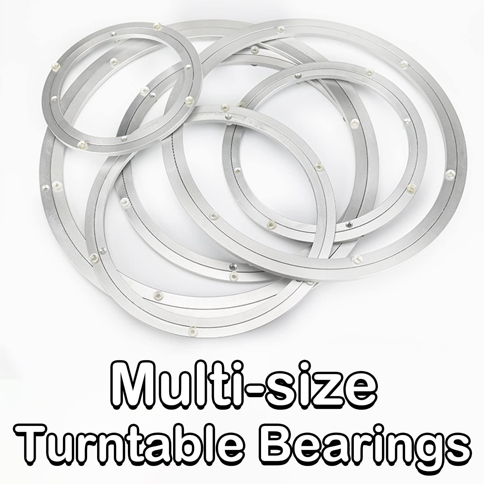 Cuscinetto for giradischi in lega di alluminio, Cuscinetto for giradischi in lega di alluminio con sfera e cuscino antiscivolo Argento, dimensioni multiple(80Cm)