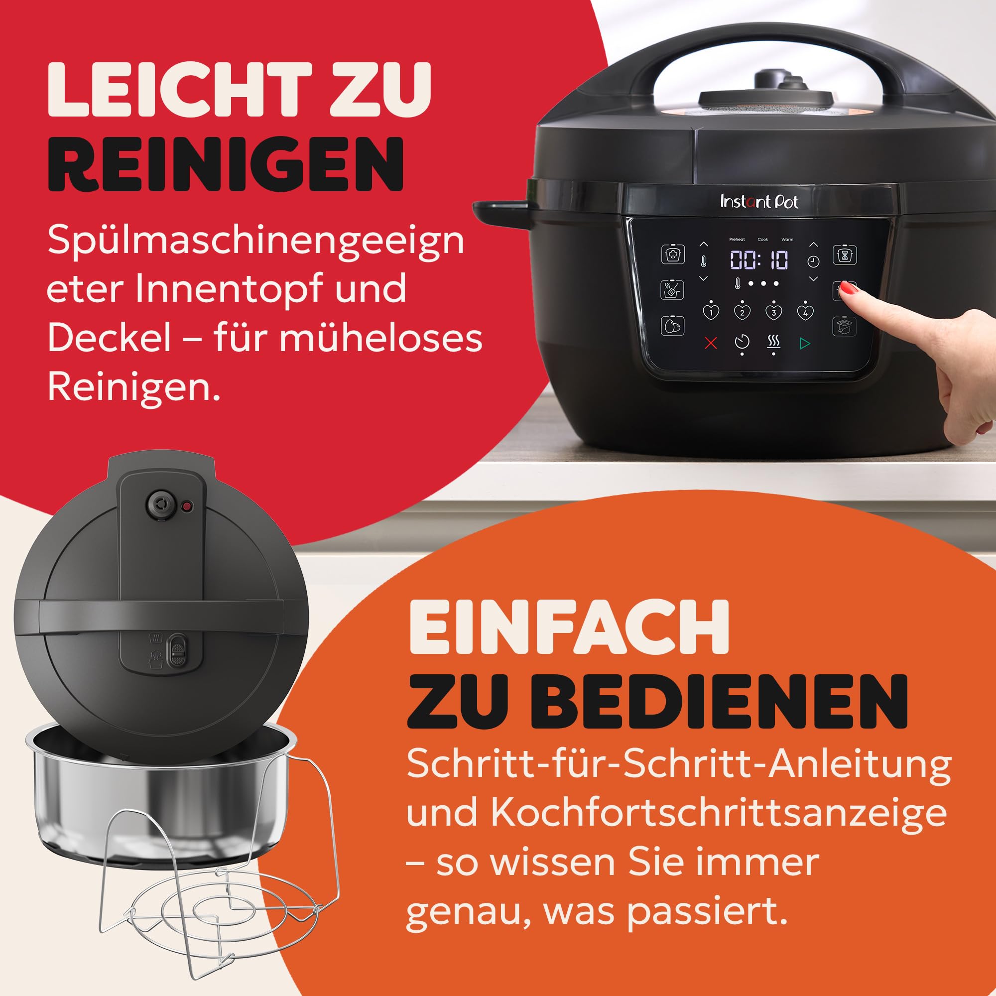 Instant Pot Multikocher XL 7-in-1 Smart Cooker - Schnellkochtopf 7 L – Bild 9