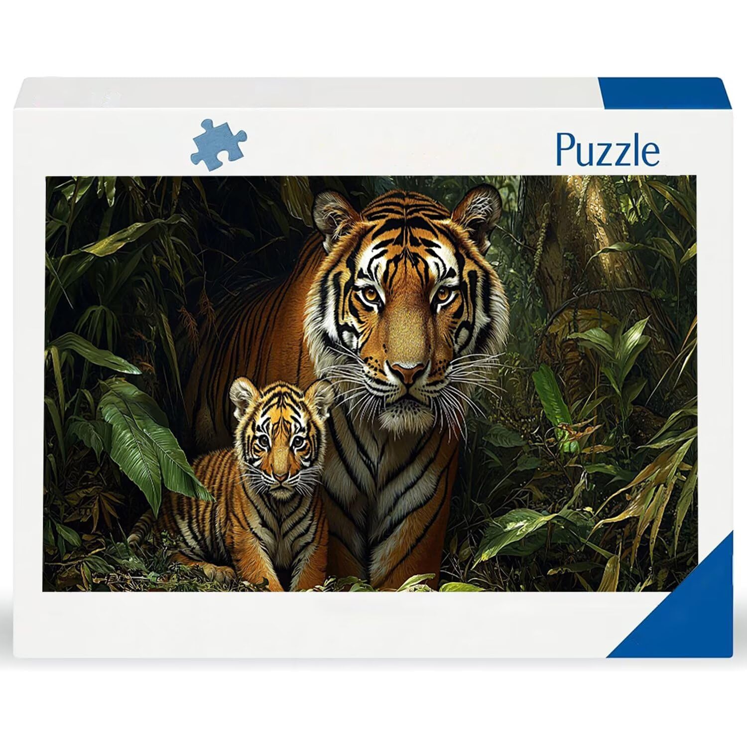 Puzzle de Madera para Adultos 900 Piezas - Animales Tigres, Obra de Arte de Juego de Rompecabezas para Adultos, Puzzle de Impresión de Alta Definición Multicolor, Pasatiempo Creativo Regalo b-631