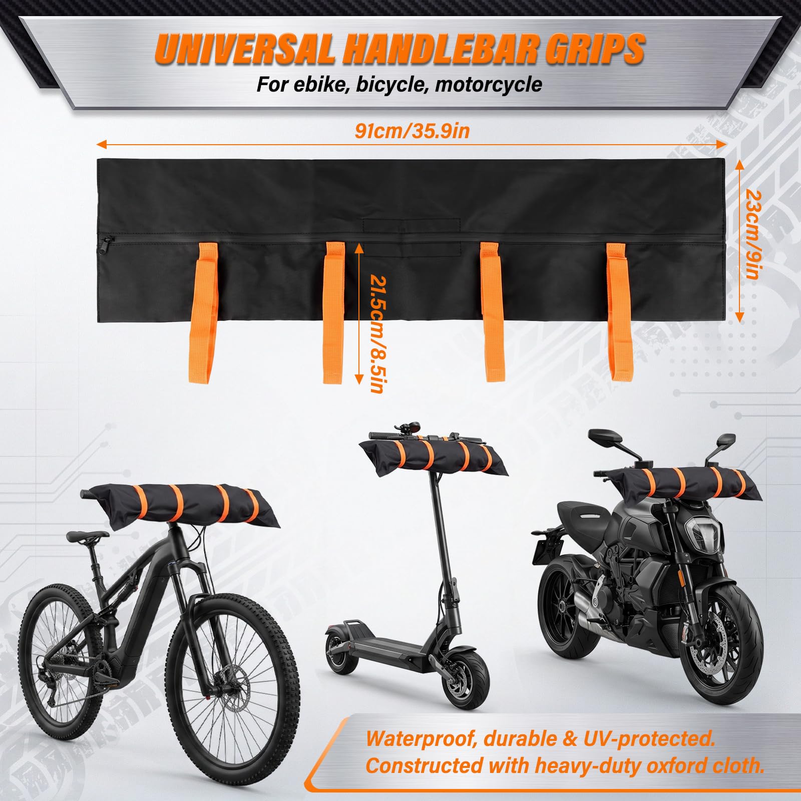 5-teiliges E-Bike Transportschutz Set, wasserabweisende Schutzhüllen