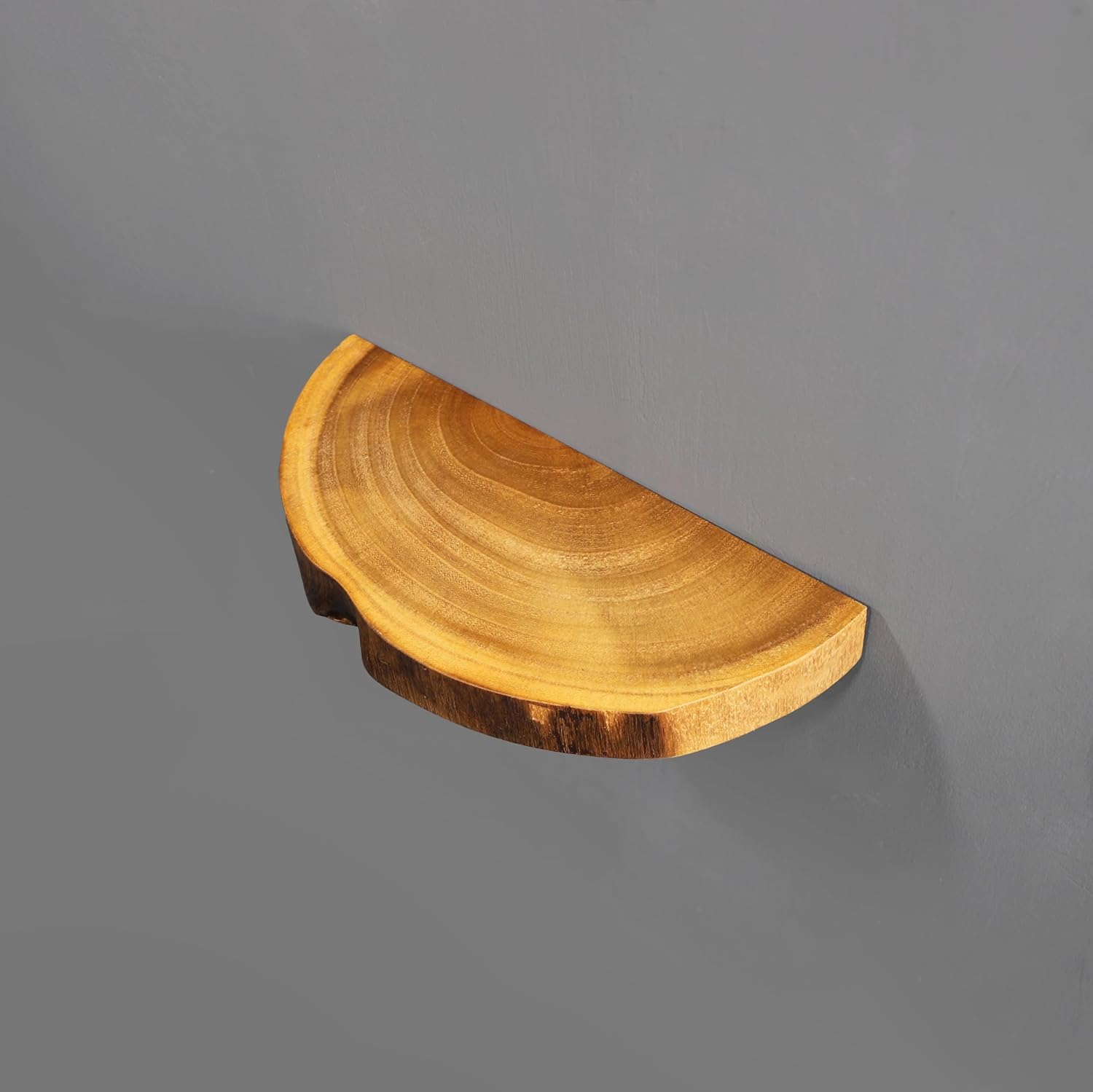 [PJ Collection] Small Live Edge Floating Wall Shelf with