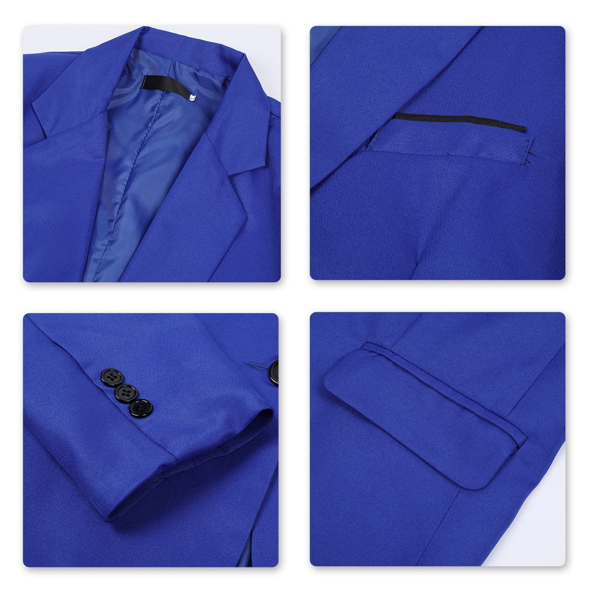 YOUTHUP Blazer per Uomo Giacca da Abito Slim Fit Monopetto Leggero 1 Botton Elegante Vestito Giacche
