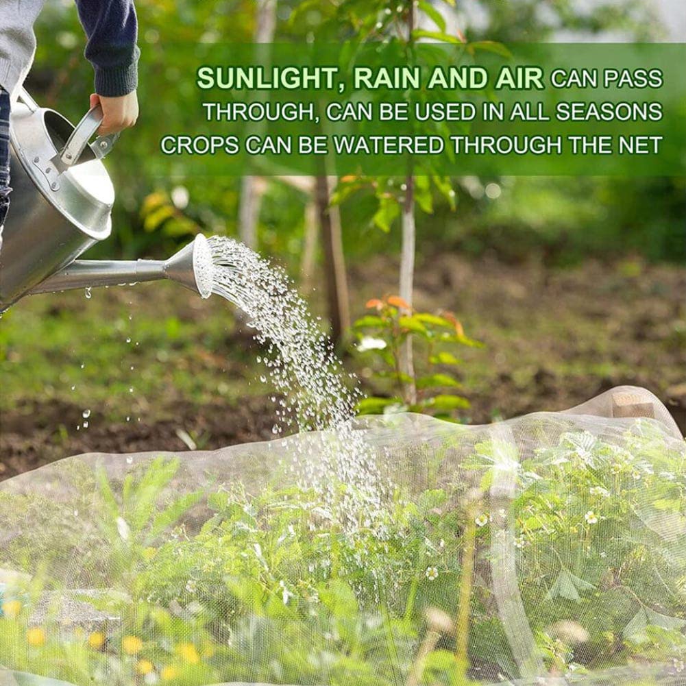Rete Anti Insetti 3 x 10m per Piante e Orto 1mm Maglia Fine di Protezione Vegetale Reti Protettive da Giardino